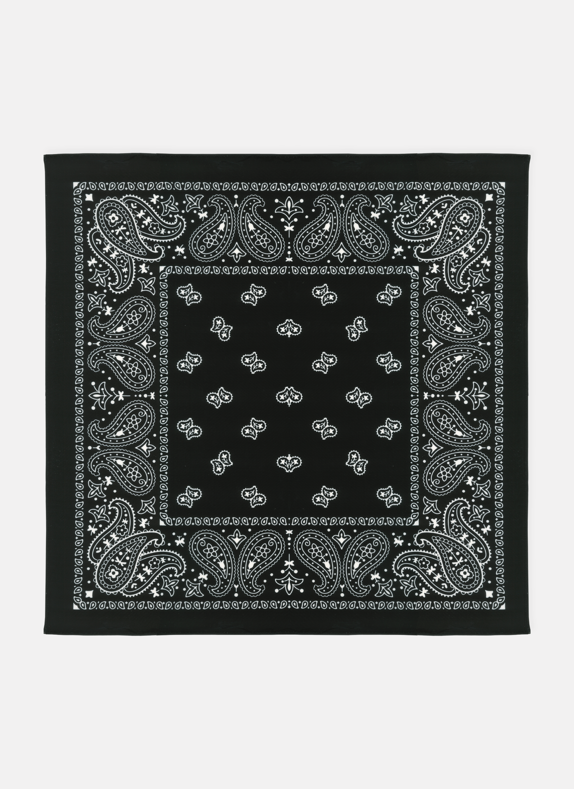 Lola Swim Bandana UPF 50+ in black paisley print, waterproof and quick-drying swim fabric.